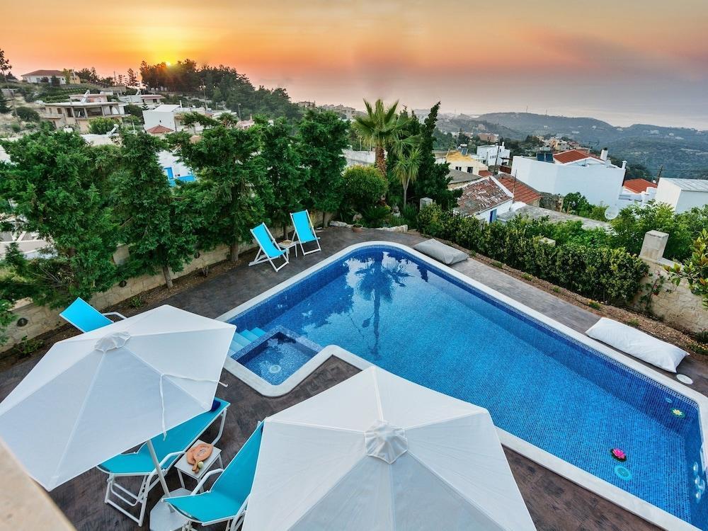 Palladio Luxury Villa With Amazing View Roussospítion エクステリア 写真