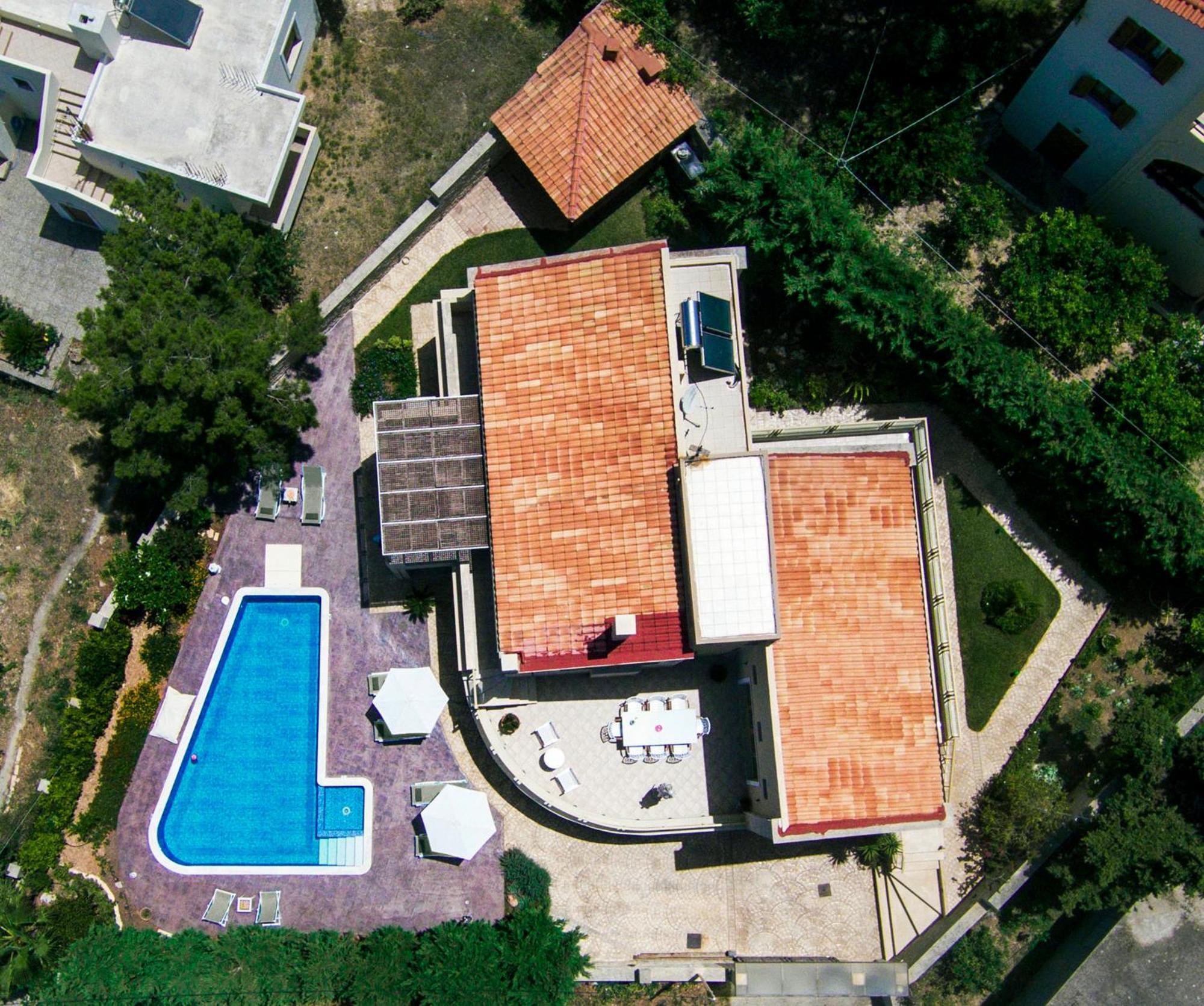 Palladio Luxury Villa With Amazing View Roussospítion エクステリア 写真