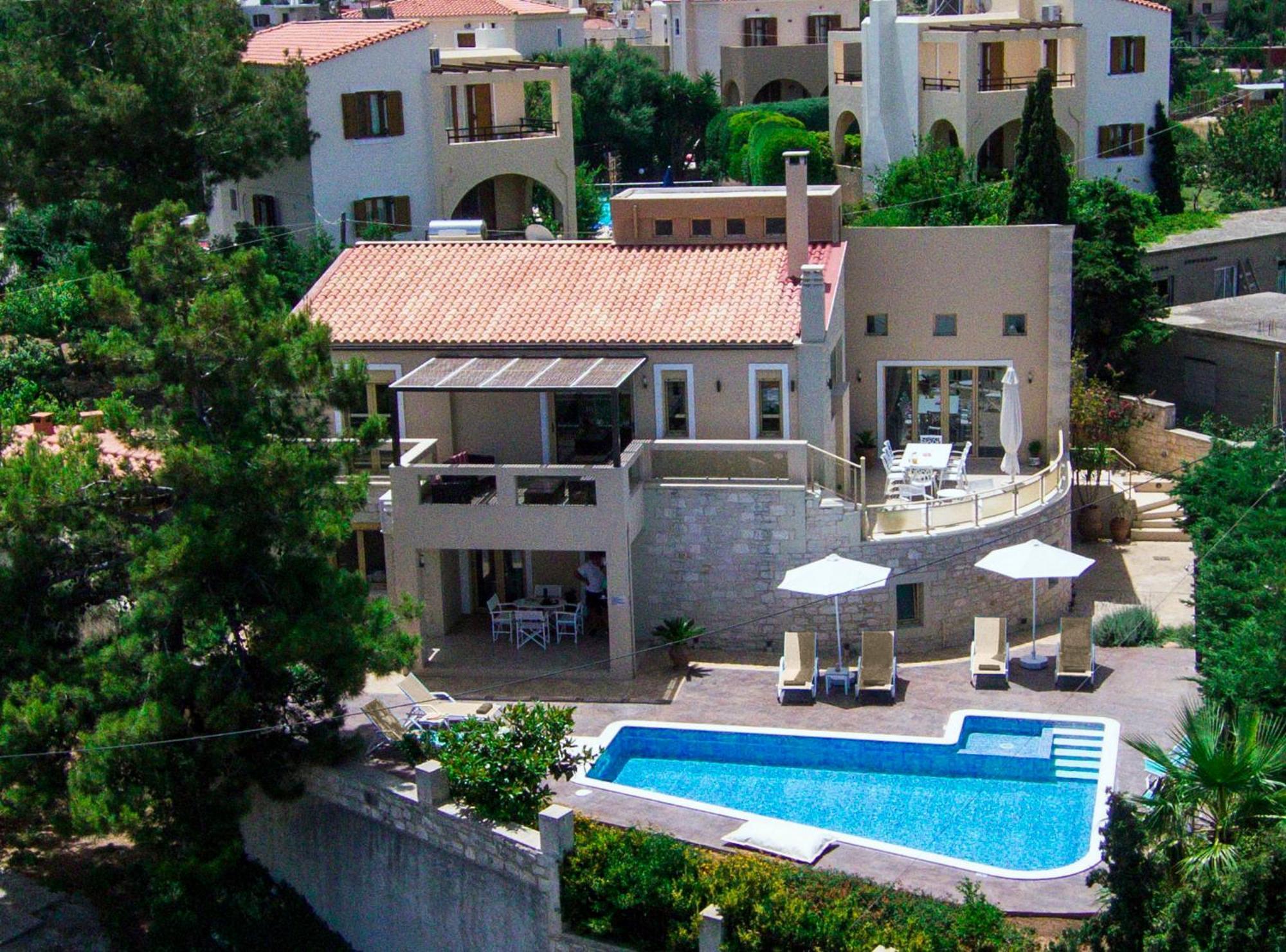 Palladio Luxury Villa With Amazing View Roussospítion エクステリア 写真